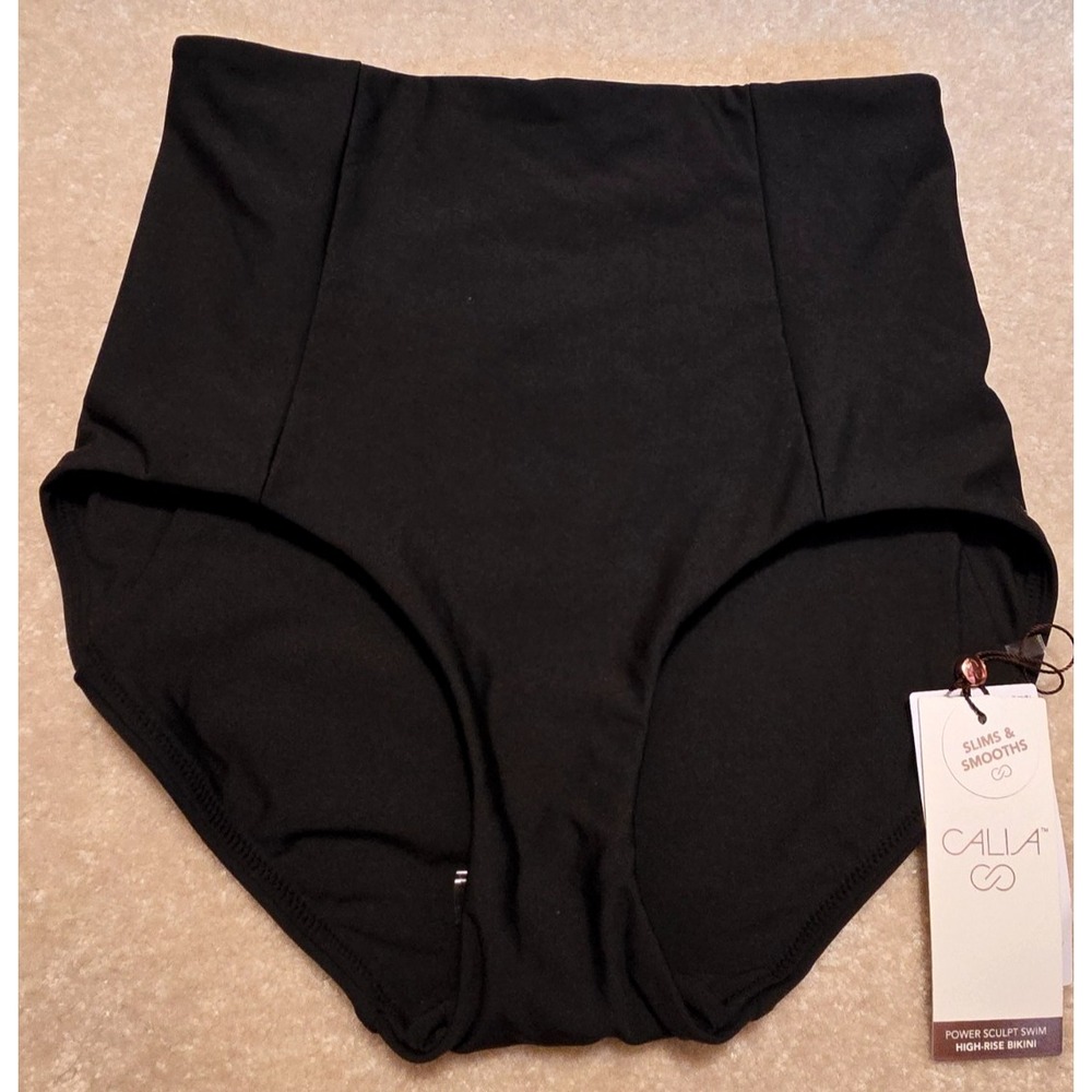 Calia High Rise Power Sculpt Bottom Women's XS‎ Pure Black NWT